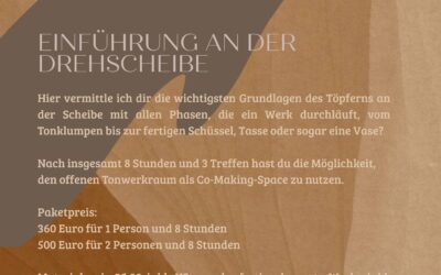 Einführung an der Töpferscheibe | 8 Stunden