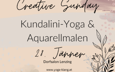 Creative Sunday | Kundalini Yoga und Aquarelle malen | 28.01.2024