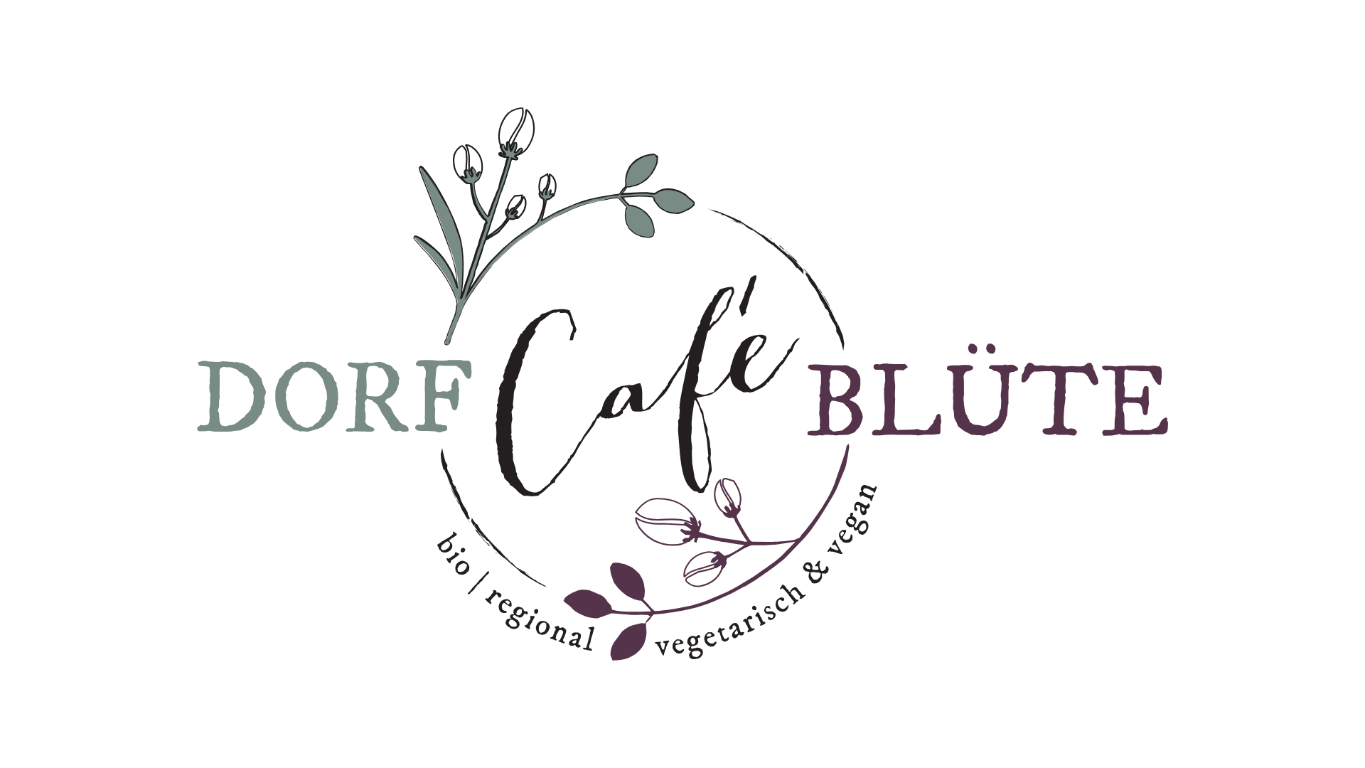 dorfcafebluetelogo_weiß dorf cafe bluete weißer Hintergrund