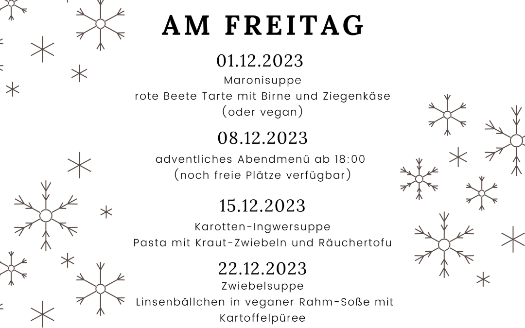 Mittagstisch im Dezember