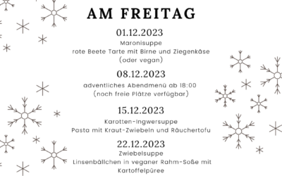 Mittagstisch im Dezember