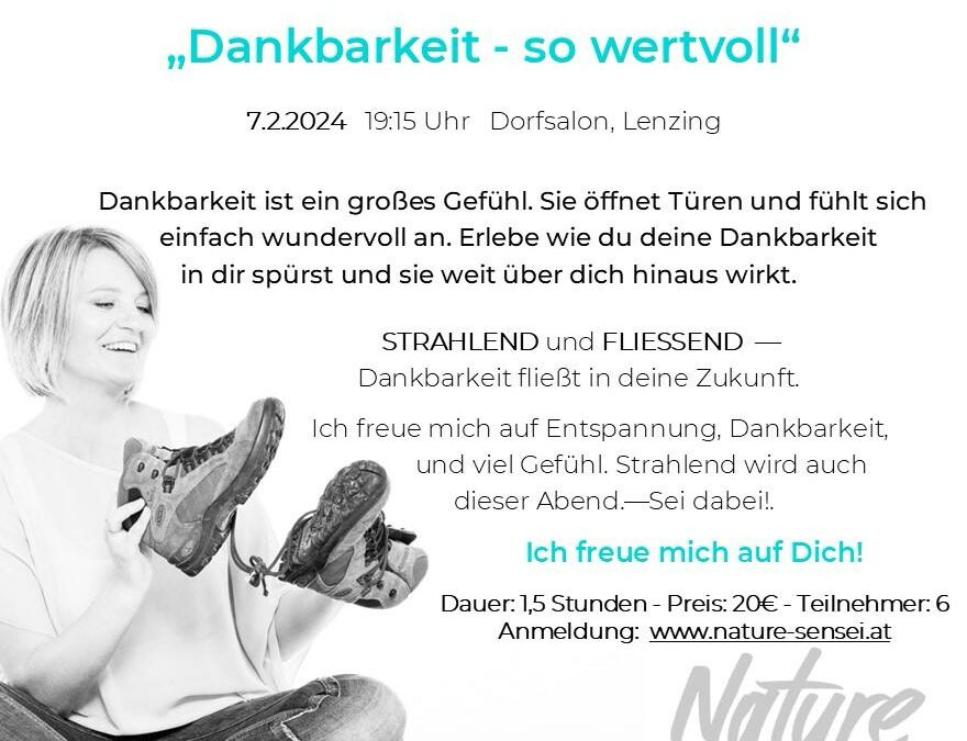 Workshop mit Natascha | 07.02.2024 | Thema Dankbarkeit