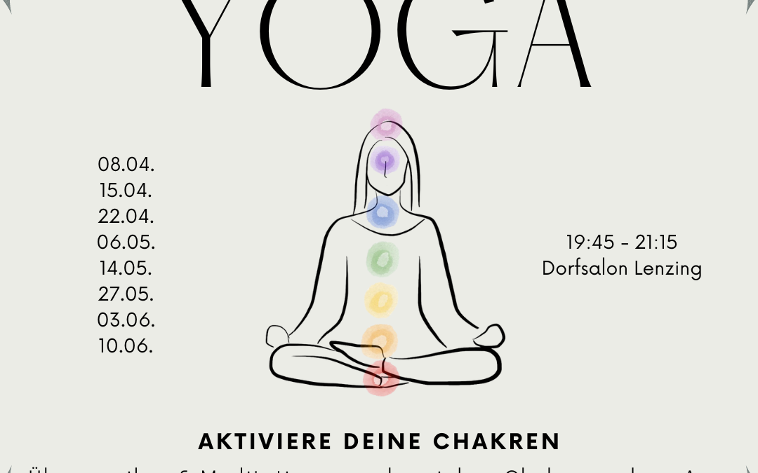 Kundalini Yoga  – aktiviere deine Chakren mit Eva | Montags ab 08.04.2024